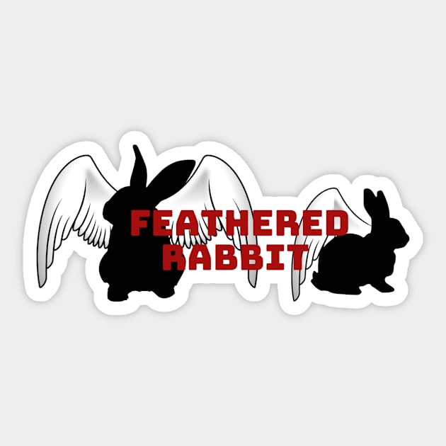 Feathered Rabbit Sticker by Feather26